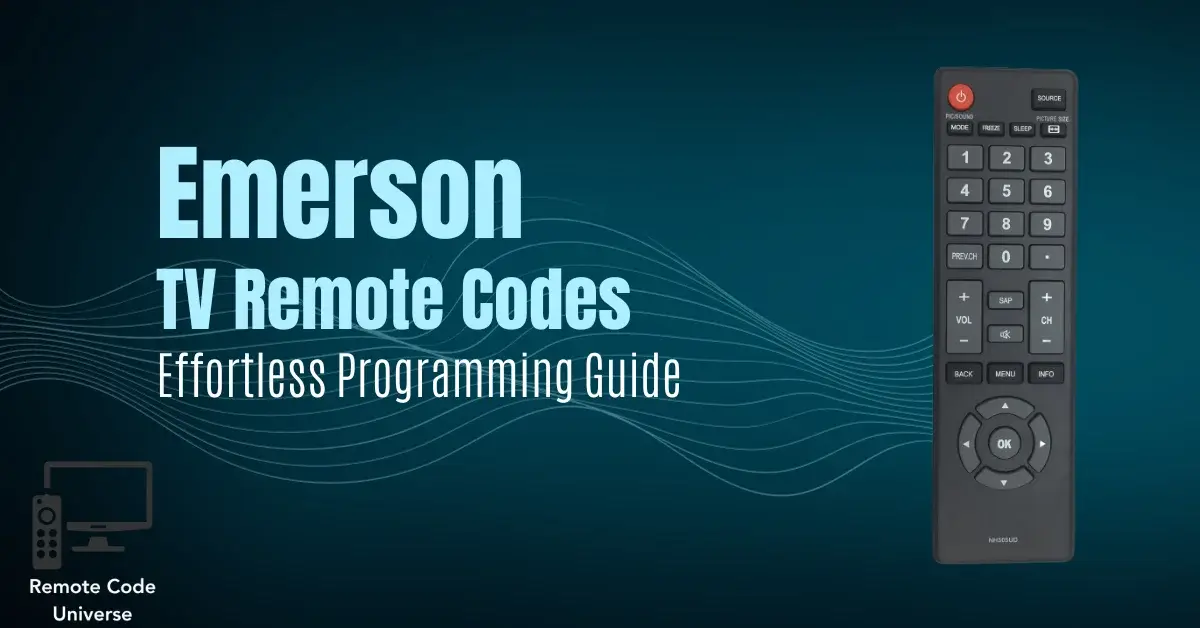 emerson tv remote codes