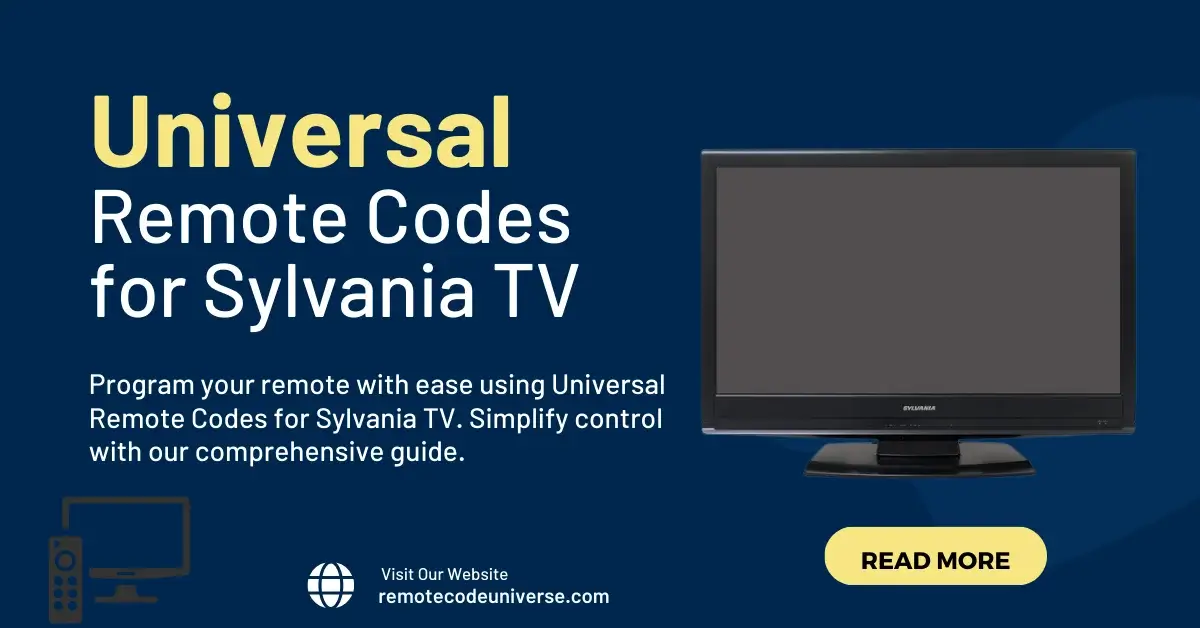 Universal Remote Codes for Sylvania TV