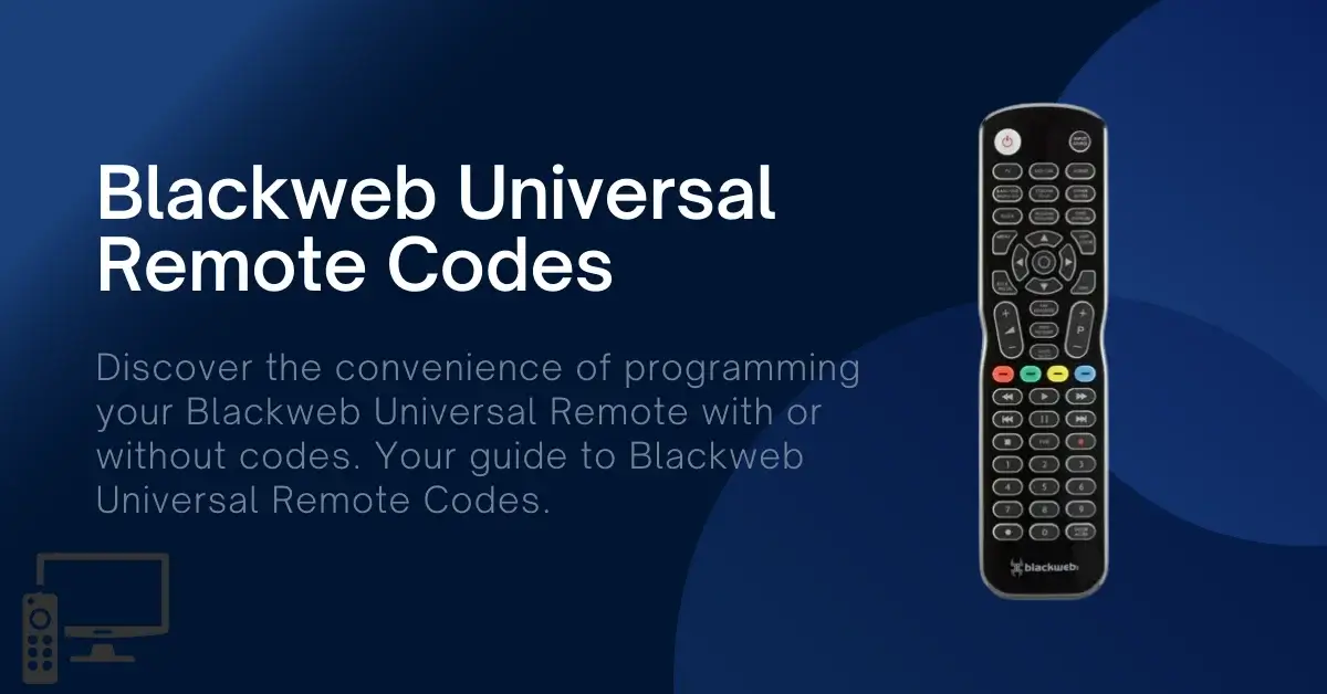 blackweb universal remote codes