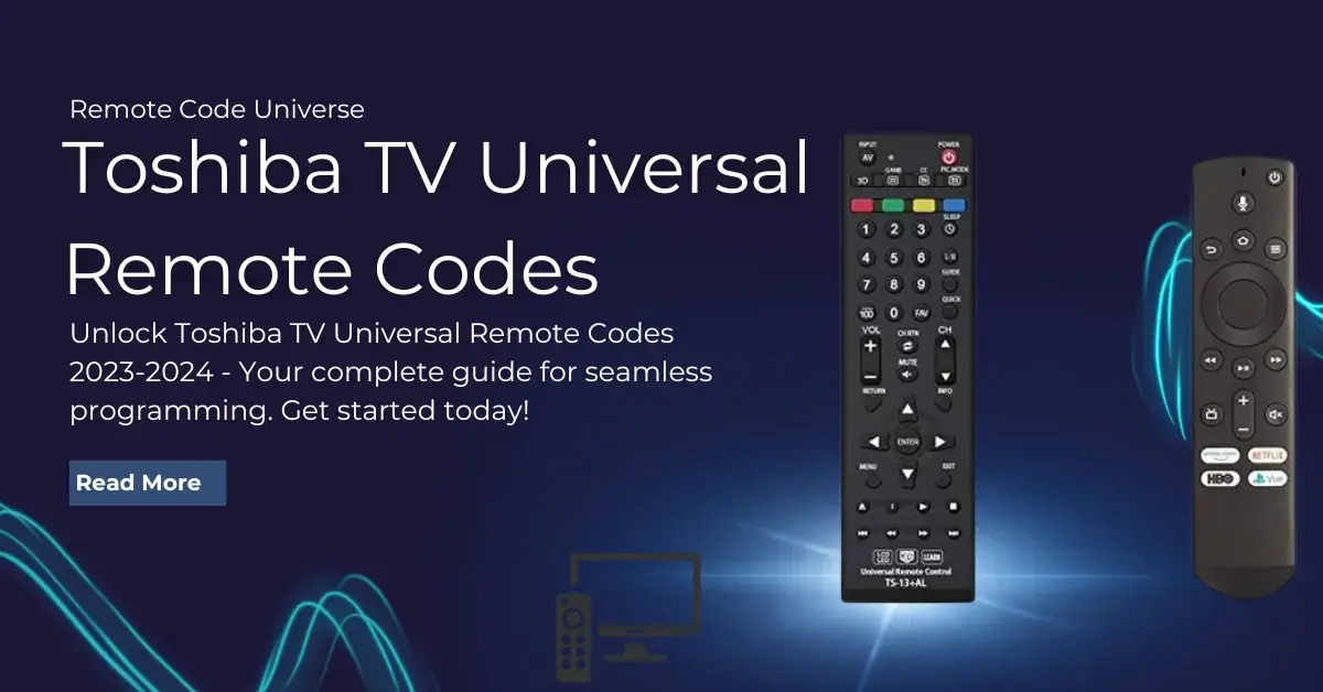 Toshiba TV Universal Remote Codes