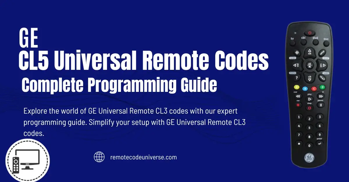 ge cl5 universal remote codes