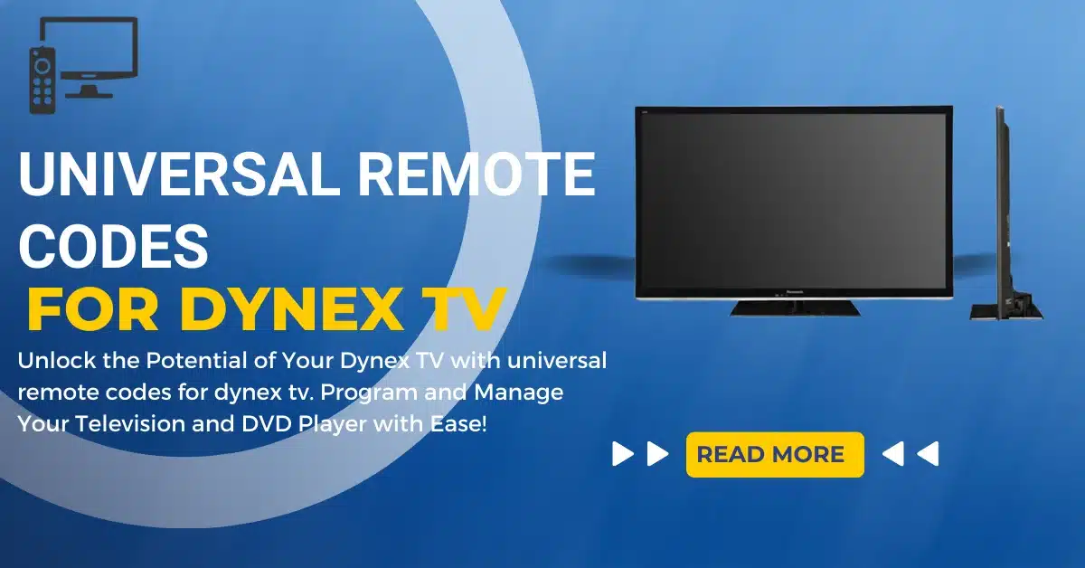 universal remote codes for dynex tv